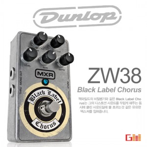 (지엠뮤직_이펙터) Dunlop ZW38 Black Label Chorus 블랙라벨코러스 풋페달 던롭 기타이펙터 Effector